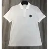 Męskie projektant koszulka polo moda damska haftowana odznaka biznes solidne koszulki polo calssic klatka piersiowa list t-shirty tees kompletne etykiety