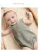 Baby Designer Clothes Boys Rompers Waffle Sleeveless Solid Bodysuits Girls Summer Casual Boutique Jumpsuits Thin Buttons Onesies Newborn Climbing Clothes BA8126