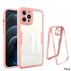 360 Front and Back Full Cover Case Case dla iPhone'a 15 14 13 12 11 Pro Max Mini XR XS 6 7 8 Plus iPhone15 Wbudowany ochronę ochrony