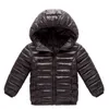 2022 Dziewczyny Down Jacket 2-12-letnia Dziewczęta Chłopcy Kurtki Snowsuit Jesienne moda Ubrania Dzieci Dzieci Kapturowane Kurtki odzieży wierzchniej J220718