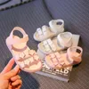 Mjuka botten flickor skor för barn barn sandaler prinsessor skor sommar barn mode applikationer strand sandaler 1 2 3 4 5 6 år G220523
