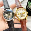 Multi-functional boutique watch Luxury atmosphere OMG 42mm Automatic machine movement leather strap