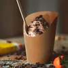 Embrulhado de presente 100pcs pipoca papel xícaras de kraft Sobremesa armazenamento de sorvete para restaurantegift GiftGift