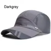 قبعات البيسبول الجافة الجافة شبك الصيف 8 ألوان Gorras Hat Cap Visor Mens Hat Sport Cool Fashion 2022 Hot Quick Outdoor Popular New New