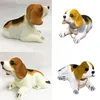 Decoraciones interiores Lindo Sacudiendo la cabeza Juguetes Decoración del coche Adornos Beagle Dog Auto Sleeping Puppy Dashboard Nodding X6Q9Interior