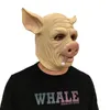 1 st såg grishuvuds nyhet med hår halloween mask läskig cosplay kostym latex semester leveranser 220611