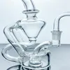 5.5 Inch Recycler Glass Bong Tornado Hookah Recyclable Dab Rig Smoking Hookah Butt Pipe Size 10mm Bowl
