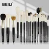 Set di strumenti per il trucco Pennello per trucco professionale Black Natural Beili ombretto e pelo di capra 220423