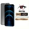 9HD Полная крышка против SPY SPER Protector Protector Glass для iPhone 14 11 12 13 Pro Max SE 3 7 8 Plus XS XR Anti-Glare Demdered Glass Film