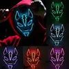 LED Halloween Mask Mixed Color Luminous Glow in the Dark Mascaras Halloween Anime Party Cosplay Masques