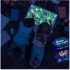 2022 Disegna con la luce Divertimento Pittura Tavoletta bagliore nel disegno Bambini bagliore magico Tavola fluorescente 3D Giocattolo da disegno educativo