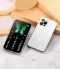 Original SOYES D13 Mobile Phone 3G 4G Dual SIM Type C 900mAh LED Light SOS Super Fashion Small Mini Card Cell Phone Celular Touch Phones VS Ulcool XS11 XS12 for Students