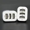 3 port USB Ładowarka samochodowa Adapter DC 5 V 2.1A 2A 1A Szybkie ładowanie zasilania Uniwersalny dla iPhone 13 Pro 12 Telefon komórkowy Telefon komórkowy Smartphone Tablet PC