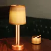 Table Lamps Modern LED Charging Fabric Bar Lamp Romantic Dimmable KTV Nightclub Cafe Shop Night LightTable