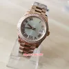 BPF Women's Wristwatches 278285RBR 278285 31mm Diamond Roman Ring Rose Gold Rostfritt Stål Luminescerande Sapphire Automatiska Mekaniska Mekaniska Ladies Watch Klockor