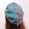 Fille béret lolita laine en feutre les chapeaux d'hiver pour les femmes mode peintre de style français CAP J220722