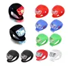 Silicone Fiets Cycling Head Light Front Achterwiel LED Flash Fietslamp Lamp omvatten de batterij Draadloze fiets waarschuwingslichten