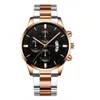 Heren Watch Quartz Simple Fashion Steel Band Three-Eye Calendar Watches