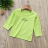 T-shirt per bambini Top a maniche lunghe per bambini Baby Spring Autumn Autumn Bottoming Shirt 1-6 anni Ragazze ragazze abbigliamento