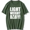 Light Weight Baby Letters Tryckt T Shirts Men Cotton Short Sleeve Mens Tshirt Casual O Neck Fitness Tops Tees 220523