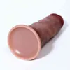 New 7in Realistic Dildos Sliding Foreskin Females Masturbation Huge Suction Cup Penis Fake Lesbian Adult Sex Toys For Women Men3045489651