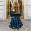 2022 Nieuwe vintage gesmokte jurk voor meisjes korte mouw chiffon zomerkleding voor 3-8 jaar verjaardag bruiloft kinderen prinses jurken g220428