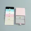 Jewelry Pouches Bags Pink Cotton Bag Paper Box Sets For Wedding Christmas Earrings Rings Display Gift Present Packaging Small Edwi22