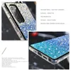 حالات التدرج اللامع الماس لـ Samsung Galaxy S22 S21 S20 Ultra S10 بالإضافة إلى Note 20 10 Pro Luxury Bling Rhinestone Soft Cover5857192