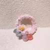 2022 New Korea Fashion Children's Ponytail Hair Accessories Sweet Girl Princess Beautiful Cute Flower Small Intestine Hair Ring