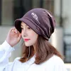 Cokk Horsetail Beanie Tulband Hat Lady Korean Winter Cap Outdoor Cold Proof Warm Hood Womens Hats Windproof Feather Mönster J220722