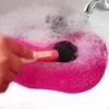 Silikonborstrengöringsmatta svampar tvättverktyg för kosmetiska smink ögonbrynborstar rengöringsplattor skrubberbräda sminkrensare