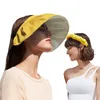 Summer Beach Party Hats 2 in 1 Wide Brim UV Protection Foldable Dual Purpose Headband Beach Cap