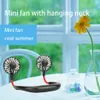 USB-uppladdningsbart halsband Lazy nacke hängande dubbla kylning mini fan sport 360 graders roterande hängande halsfläkt