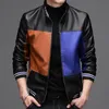 Gilet da uomo Giacca da uomo 2022 Giacche in pelle autunno inverno per uomo Abbigliamento Moto maniche lunghe Cappotto Moda stile coreano Guin22