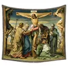 Tapestries Visues Henaissance Catholic the Cancified Christ Ramentation Deligion Tapestry by Ho Me Lili for Lickroom Home Decortapestrie