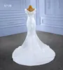 Sheer O-Neck Meerjungfrau Prom Kleider Vestidos de Gala Rüschen Schulter Perlen Perlen Matte Färbung Arabisch Trompete Abendkleid