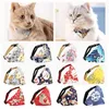 Pet triangle saliva towel Cat Costumes Small dog and cat-accessories Cats and dogs Cartoon scarf Pets Supplies T9I002034
