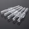 10mm 14mm 18mm Masculino Joint Quartz Unhas Acessórios para fumar para Nector Collector Kits Mini Pipes Glass Dab Straw Tips Ceramic Nail For Water Bongs