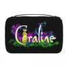 Sacs à cosmétiques étuis personnalisés Coraline Spooky Film sac de voyage femmes maquillage toilette organisateur dame beauté stockage Dopp Kitcosmétique