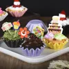 Wave Cupcake Liners Paper Baking Cups Muffin Wrappers Greaseproof Brioche Mold Cake Case Trays Holder KDJK2203