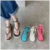 2021 New Summer Women Sandals Platform Heel Ladies Fashion Brand Chain Ankle Strap Slides Platform Heel Fisherman Shoes For Woma Y220421