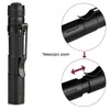 Nytt 2000lm Portable Mini Pen LED Flashlight Waterproof Pen Light Pocket Torch Powerful LED Lantern AAA Batteri för campingjakt