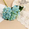 Flores artificiais 15 cores 47cm Hydrangea seda flores para decoração de casamento em casa com hastes longas