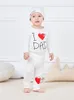 Clothing Sets Baby Girl Clothes Boy Born Children's Suit Three-piece One-piece Long Pants Hat CHD10106