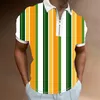 Herren-Poloshirts, Herrenmode, Herrenhemden, Sommer, kühl, dünn, kurze Ärmel, Retro, lässig, Street-Style, T-Shirts für Herren