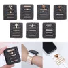 Luxury Metal Charms Decorative Ring Straps Decoration Diamond Ornament Bracelet Silicone Strap Accessories For Apple iWatch Samsung Watch 4 Xiaomi Huawei band