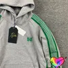 Grey Needles Hoodie Men Women High Quality Green Stripe Embroidery Butterfly Needles Track Hoodie AWGE Sweatshirts 220815