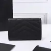 Fashion Women Classic Purse Mini Wallet Wholesale Unisex coin Purses Short woman Designer Wallets High Quality Women Credit Card Holder Bags with Latest Packag Box