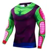 남자 티셔츠 18 색 남성 3D 압축 탑 애니메이션 티셔츠 Vegeta Son Goku Streetwear Fitness Leggings Sportwear Tanktop S-3XL
