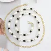 Belts Women Rhinestone Inlay Hook Adjustment Pearl Waist Chain Decorative Dress Belt Original For Mens Extra Large BeltBelts